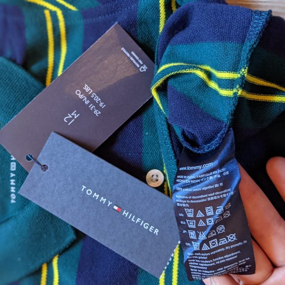 NWT Baby Boy (12M) - TOMMY HILFIGER Long Sleeve Polo - Picture 3 of 3